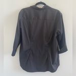DCC Missy Black Button Down Women's Stretch Shirt Size XL Photo 5