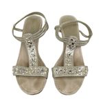 East 5th Bejeweled Sandals Taupe Size 8.5 Photo 1