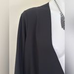 Athleta  Classic Black Blazer Avenue 1 snap button eurolux Stretchy Fabric Sz 20 Photo 2