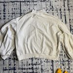 Levi's 100% Cotton Beige Oversized Balloon Sleeve Sweater Photo 5