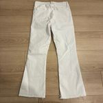 frame denim Frame Women’s Le Crop Mini Boot Raw Stagger Jean White Size 28 Photo 5