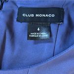 Club Monaco  Blue Indigo Fit & Flare Pleated Mini Dress Size 6 Photo 6