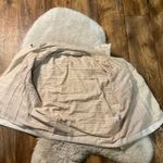 Sundance Jacket Womens Medium Lambskin Leather Linen Cream Zipper Moto Soft Photo 7