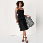Lulus Lulu’s Dreamy Entrance Black Lace Bustier Midi Dress Size Small Formal Party Photo 3