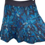 Fresh Produce  Blue Floral Tropical Cotton Tiered Mini Skirt Photo 4