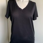 The North Face v-neck women’s size small black T-shirt Photo 0