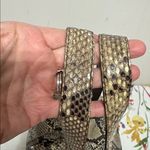 Michael Kors Authentic Natural Brown Python Rehearsal Drawstring Shoulder Bag Photo 5