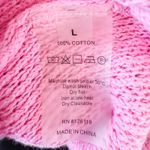 Victor Glemaud Crochet Knit Cutout Halter Dress Pink Size L Y2K Resort Coquette Size L Photo 9