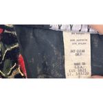 Rampage Vintage ‘90s Black Velvet Crushed Floral Print Bolero Evening Jacket S Photo 5