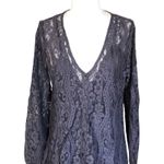 Lovestitch  NWT Romantic Love Letter Dark Gray Feminine Lace Mini Dress Medium Photo 1