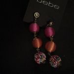 Bebe New  3 tiered thread & Beaded Earrings Photo 1