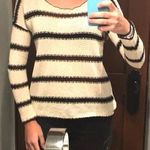 vintage savannah Striped Sweater W Sheer Back Cutout Photo 2