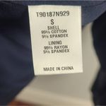 Tart  Textured Wooven Navy Blue/ White Vest Size Small Cotton Blend Photo 3