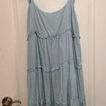 SheIn Breezaya Swiss Dot Frill Trim Cami Dress Mint Blue XL Photo 0