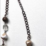 Women's Fashion Statement Beaded Earth Tone Adjustable Necklace Brown Photo 4