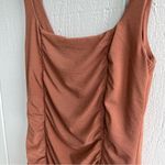 Aritzia NWOT Wilfred Lydia Bodycon Ruched Dress in Epicurean Brown Size S Photo 2