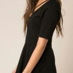 Black Swan fit and flare criss cross knit black cocktail dress women Size Small Photo 0