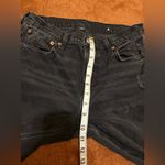 American Eagle  ‘90s Skinny Black Distressed Jeans Womens Size 10 Stretch Photo 4