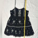Urban Outfitters  Hanna Embroidered Scalloped Mini Dress - Black/Ivory - S Photo 7