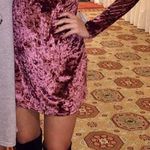 Urban Outfitters Maroon Velvet Long Sleeve Dress Photo 0