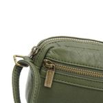 Army Green Vegan Leather Mini Crossbody Bag NWT Photo 3
