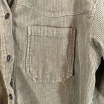 ZARA  Olive Ribbed Textured Long Sleeve Collared Button Down Shirt Women Sz S Photo 9