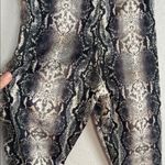 Parisian NEW  Black Cream Snakeskin Leggings Y2K Boss Siren Size Small Photo 6
