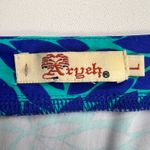 Aryeh  Bell Sleeve Skimmer A-Line Dress Turquoise Royal Blue Size L Photo 1