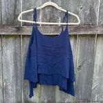 Lani Lau Hawaii Venus Tiered Navy Blue Tank | S/M Blue Photo 4