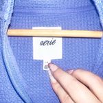 Aerie purple waffle knit quarter zip long sleeve top Photo 7