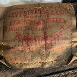 Levi's Levi’s 501 Button Fly Red Label Size 9M Black Denim women 1994 Photo 2