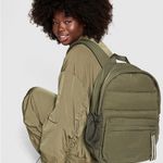 PINK - Victoria's Secret Victoria’s Secret Quilted Puffer Backpack olive color Photo 3