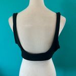 Aerie NWT  XO Ribbed Wide Strap Scoop Bikini Top Women's True Black Swim Size XXL Photo 4