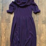 Evan Picone plum purple knit sweater dress, mini Photo 0