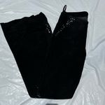 wilson's leather Maxima black suede flare pants with rhinestones swirl. Sz 6 Photo 13