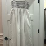 ZARA  Sleeveless Smocked CONTRASTING POPLIN Maxi Dress Photo 3