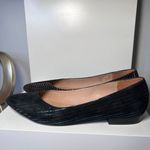 Bocage Metallic Striped Pointed Toe Flats Black & Blue Elegant Shoes Photo 7