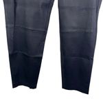 St. John NWT  100% Leather Straight Leg Pull On Pants Navy Blue K81EW01 Size 16 Photo 2