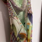 Jovani Multicolor Sequin Open Back Maxi Gown Size 4 Photo 12