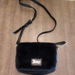 Juicy Couture  Black Faux Fur Flap Crossbody Mini Bag Photo 0