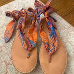 Gianni Bini Scarf Wrap Platform Sandals Photo 0