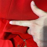 Space Style Concept Red Cut Out Ruffles Mini Dress Size 40 or US XS Photo 2