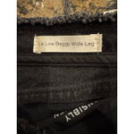 Frame Le Low Baggy Wide Leg Jeans Black Size 27 Photo 7