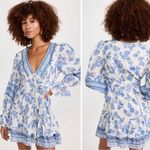 Hemant & Nandita Belted Mini Dress in Cobalt & White, Size XXL EXCELLENT! $405 White Photo 4