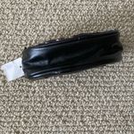 NEW Colorful Sequin Vegan Leather Zippered Pouch Small Bag NWT Black Photo 3