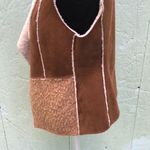 Chico's Faux Suede/Faux Sherpa Open Front Vest 0 XS Photo 7