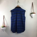 Jason Wu Miss Wu by  silk blue black striped blouse Photo 7