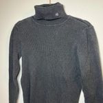 Ralph Lauren  Gray Turtleneck Sweater Small Preppy Classic Basic Embroidered Logo Photo 6