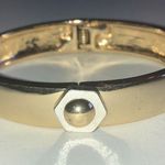 Kenneth Cole Gold Tone Hinged Clamp Classic Bracelet Photo 7