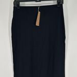 SKIMS ‎ Fits Everybody Skirt Knee Length Onyx Black Pencil Stretchy Solid XS Photo 0